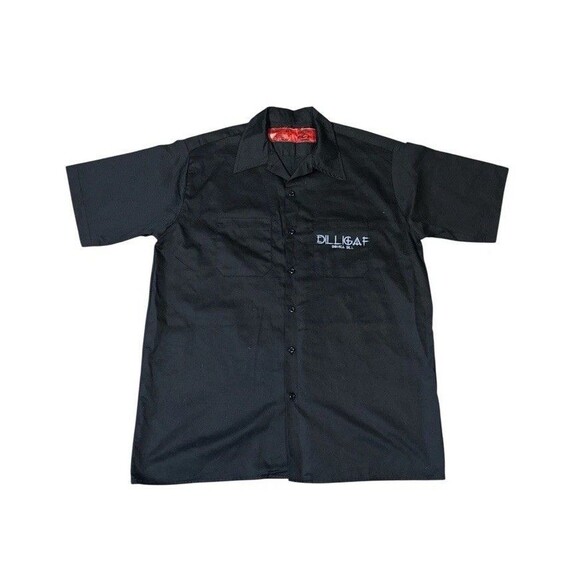 OCC ORANGE COUNTY CHOPPERS BIKER SKELETON WORK SHIRT XL Nobody Rides For Free - Picture 2 of 6